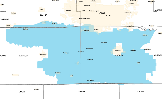 Warren Water District Area